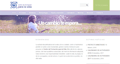 Desktop Screenshot of centroformacionvida.com.ar