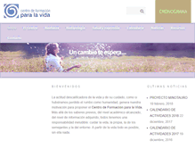 Tablet Screenshot of centroformacionvida.com.ar